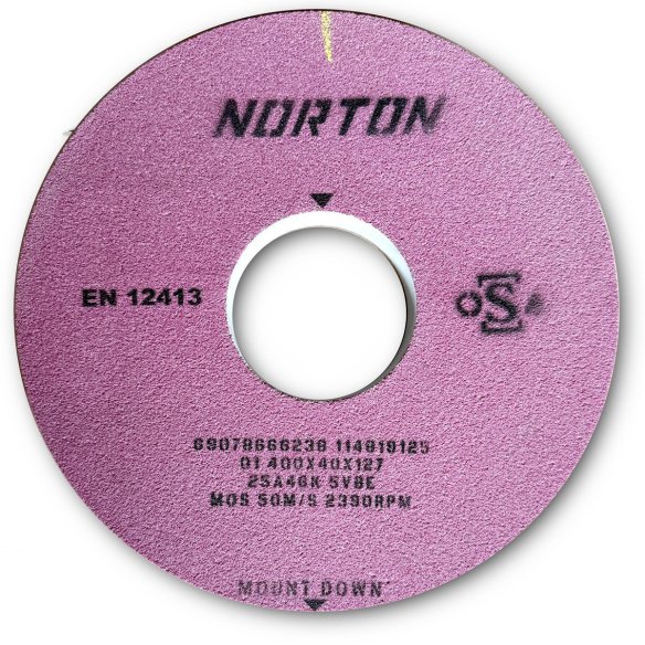NORTON Grinding Wheel 400x40x127 25A46K | Ceramic Bond