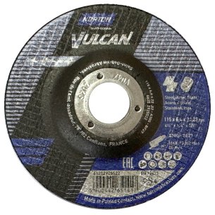 Зачисний круг NOR VULCAN 115x6.4 А30S | Для Металу - Dnipro-Abraziv