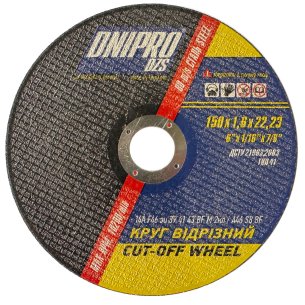 Відрізний круг ДНІПРО 150х1,6х22 | Універсальний для Металу - Dnipro-Abraziv