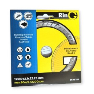 TURBOWAVE Ring Diamond Cutting Disc 125mm | for Reinforced Concrete | dnipro-abraziv.com