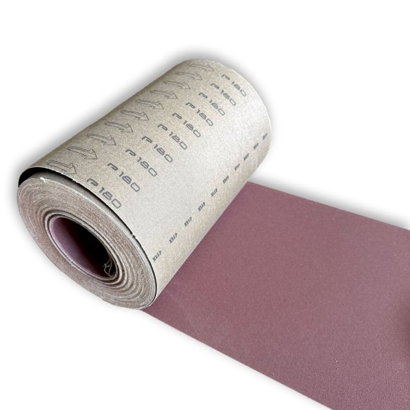 Шкірка шліфувальна АС411Х P180 250мм х 25м | для фінішного шліфування | dnipro-abraziv