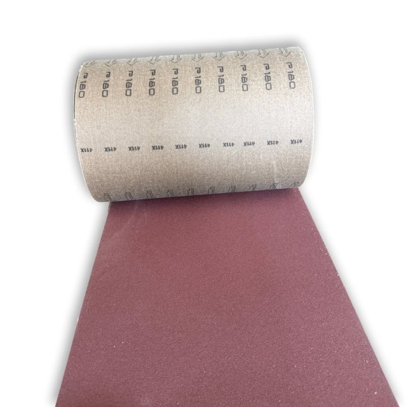 Шкірка шліфувальна АС411Х P180 250мм х 25м | для фінішного шліфування | dnipro-abraziv
