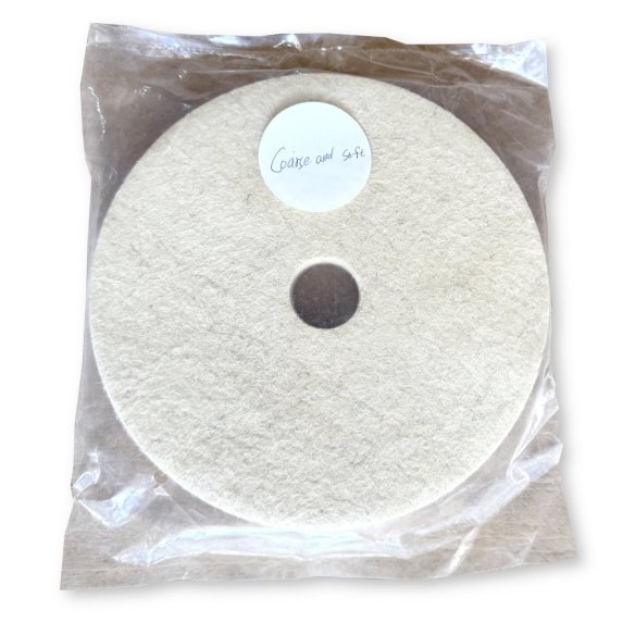 Soft Wool Felt Wheel 200x20x32 (40 g/m²) | for Metal, Glass Polishing | Dnipro DZS
