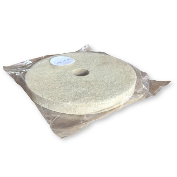 Soft Wool Felt Wheel 200x20x32 (40 g/m²) | for Metal, Glass Polishing | Dnipro DZS