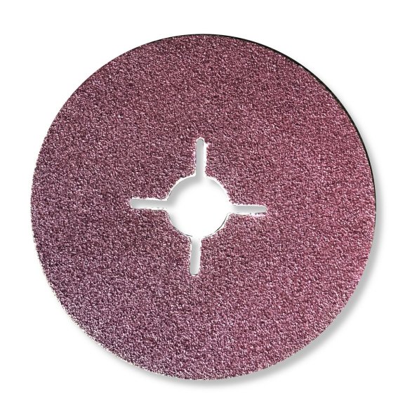 Диск шліфувальний фібровий Inter Abrasive AF581 125мм Р80 | Середнє шліфування | dnipro-abraziv.com