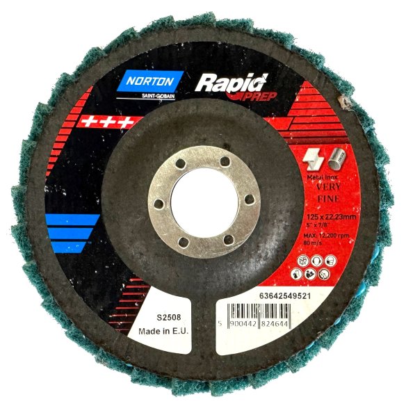 Круг Beartex Spe Xfld 125x22 s2508 | Нетканий для Ультра-Фінішу Металу - Dnipro-Abraziv